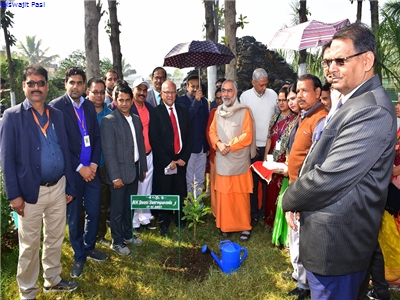 Swami jis visit to biodiversity park.JPG